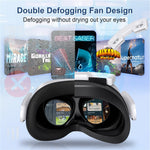 STARTRC GAMES For Meta Quest 3S VR Face Mask Magnetic Cooling Fan Leather  /  Lycra Foam Pad Breathable Face Cover Metanexus XR