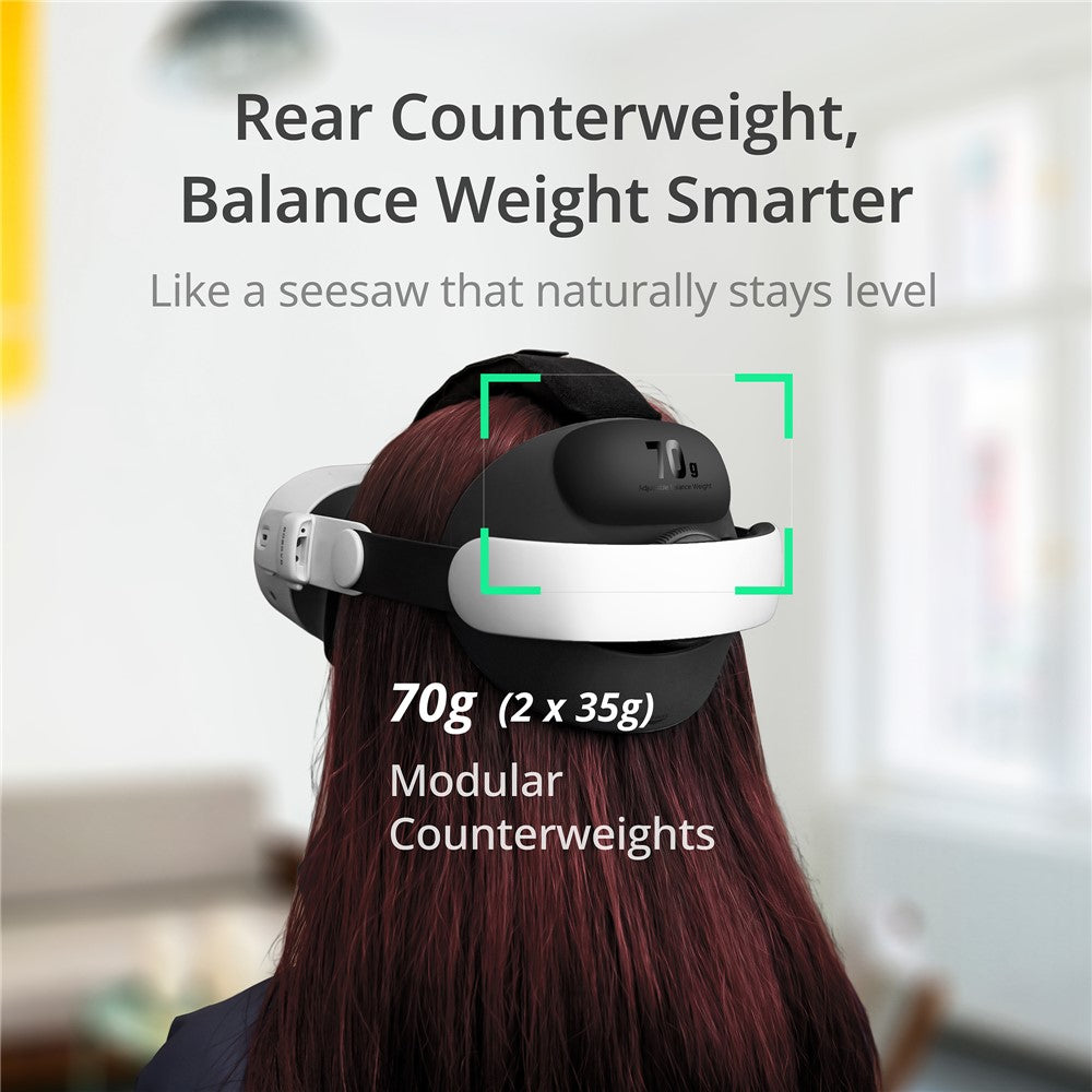 BOBOVR E3 For Meta Quest 3S / Quest 3 VR Headset Head Strap Ergonomic Replacement Headband Metanexus XR