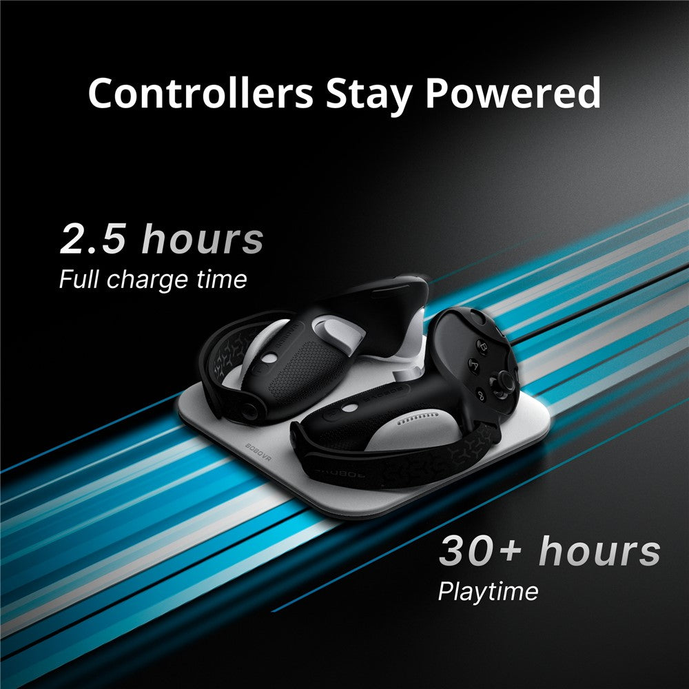 BOBOVR CD3 For Meta Quest 3 / Meta Quest 3S VR Grip Controller Charging Dock Metanexus XR