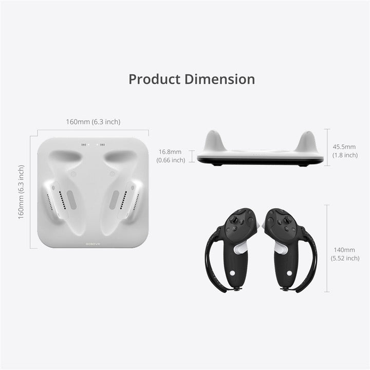 BOBOVR CD3 For Meta Quest 3 / Meta Quest 3S VR Grip Controller Charging Dock Metanexus XR