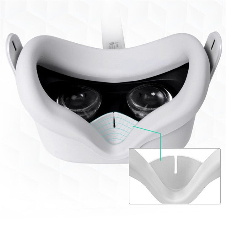 HIFYLUX Q2-PF10 Silicone Eye Mask Anti-sweat Shading Protective Cover for Oculus Quest 2 VR Glasses Metanexus XR