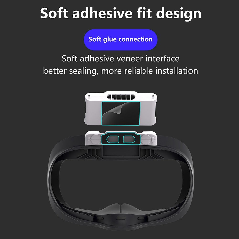FIIT VR X2 for Oculus Quest 2 VR Cooling Fan Active Ventilation Air Circulation Fan Breathable Face Cover Pad Metanexus XR