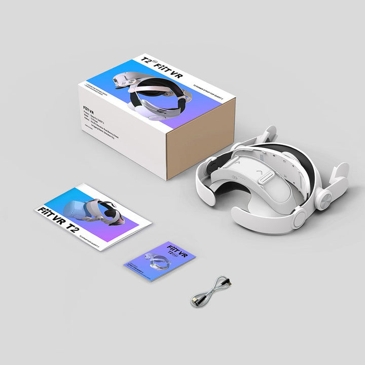 FIIT VR T2 Power For Oculus Quest 2 VR Head Strap Adjustable Headband 5000mAh Power Bank Metanexus XR