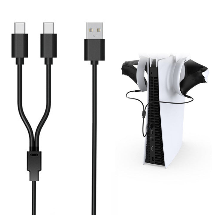 DOBE TP5-2519 2 In 1 Type C Charging Cable for PS VR2 Controller Gaming Charger Line Metanexus XR
