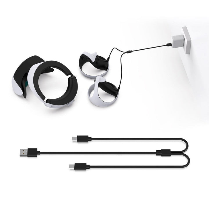 DOBE TP5-2519 2 In 1 Type C Charging Cable for PS VR2 Controller Gaming Charger Line Metanexus XR