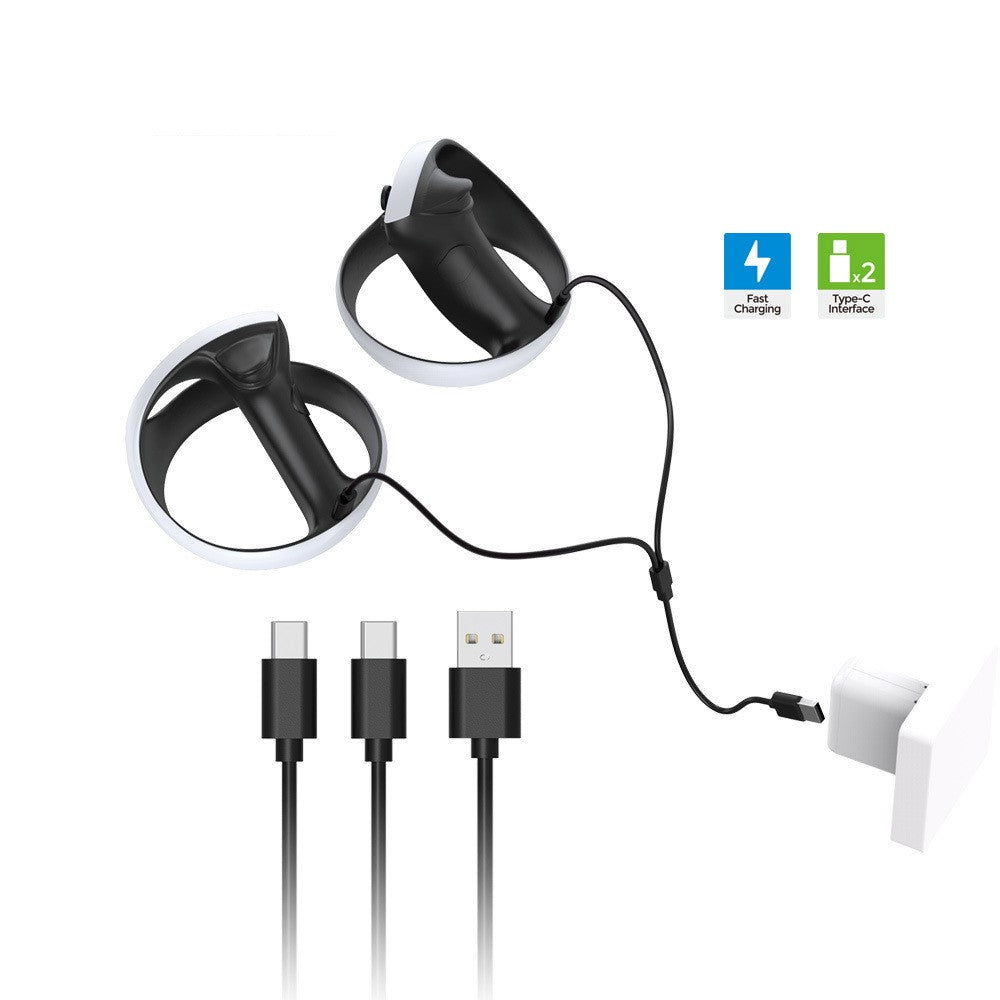 DOBE TP5-2519 2 In 1 Type C Charging Cable for PS VR2 Controller Gaming Charger Line Metanexus XR