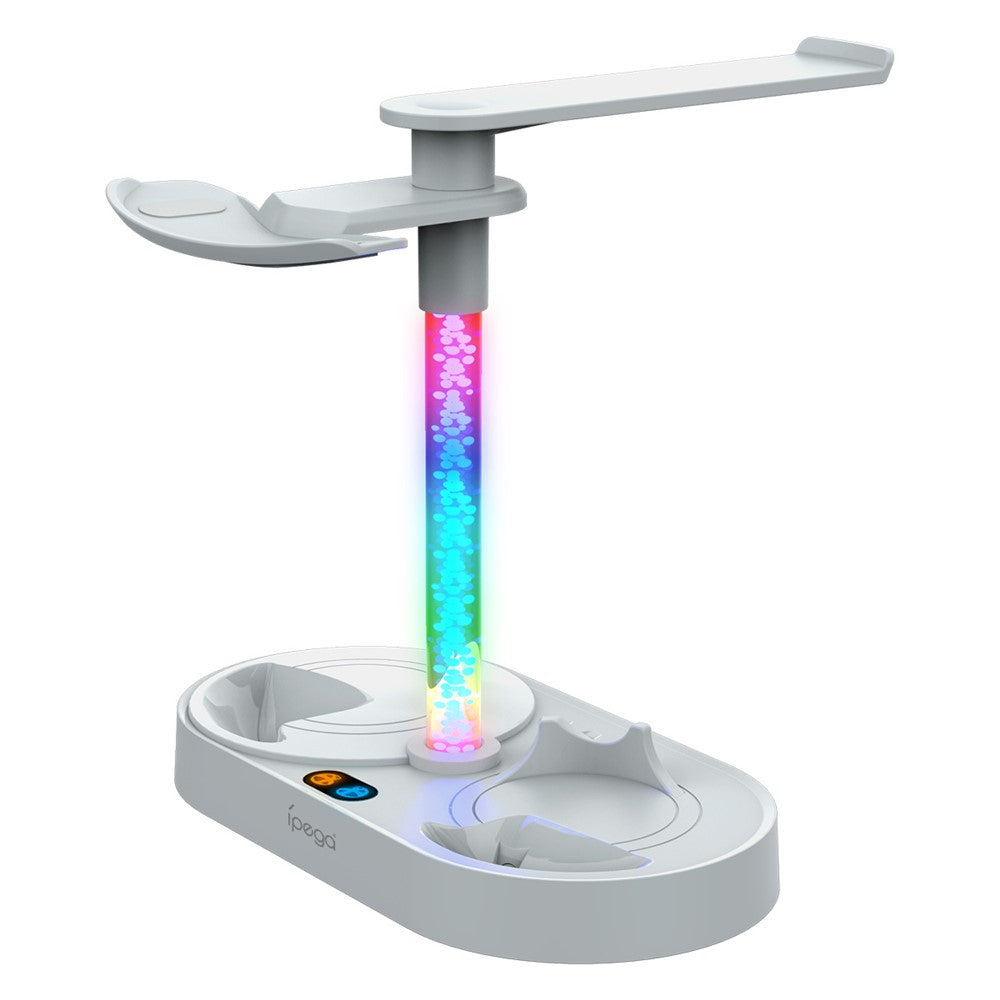 IPEGA PG-P5V001 RGB Light Charger for PS5 VR Headset Charging Display Stand Dual Controller Charging Station Metanexus XR