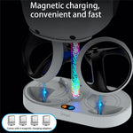 IPEGA PG-P5V001 RGB Light Charger for PS5 VR Headset Charging Display Stand Dual Controller Charging Station Metanexus XR