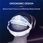 DEVASO Adjustable Head Strap for PS VR2 VR Headset Replacement Headband Metanexus XR