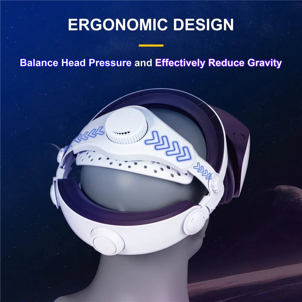 DEVASO Adjustable Head Strap for PS VR2 VR Headset Replacement Headband Metanexus XR
