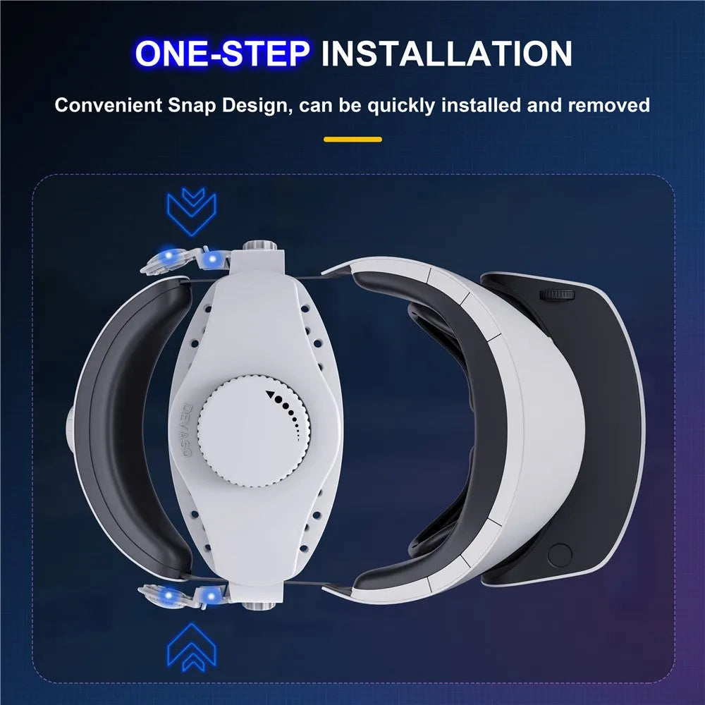 DEVASO Adjustable Head Strap for PS VR2 VR Headset Replacement Headband Metanexus XR