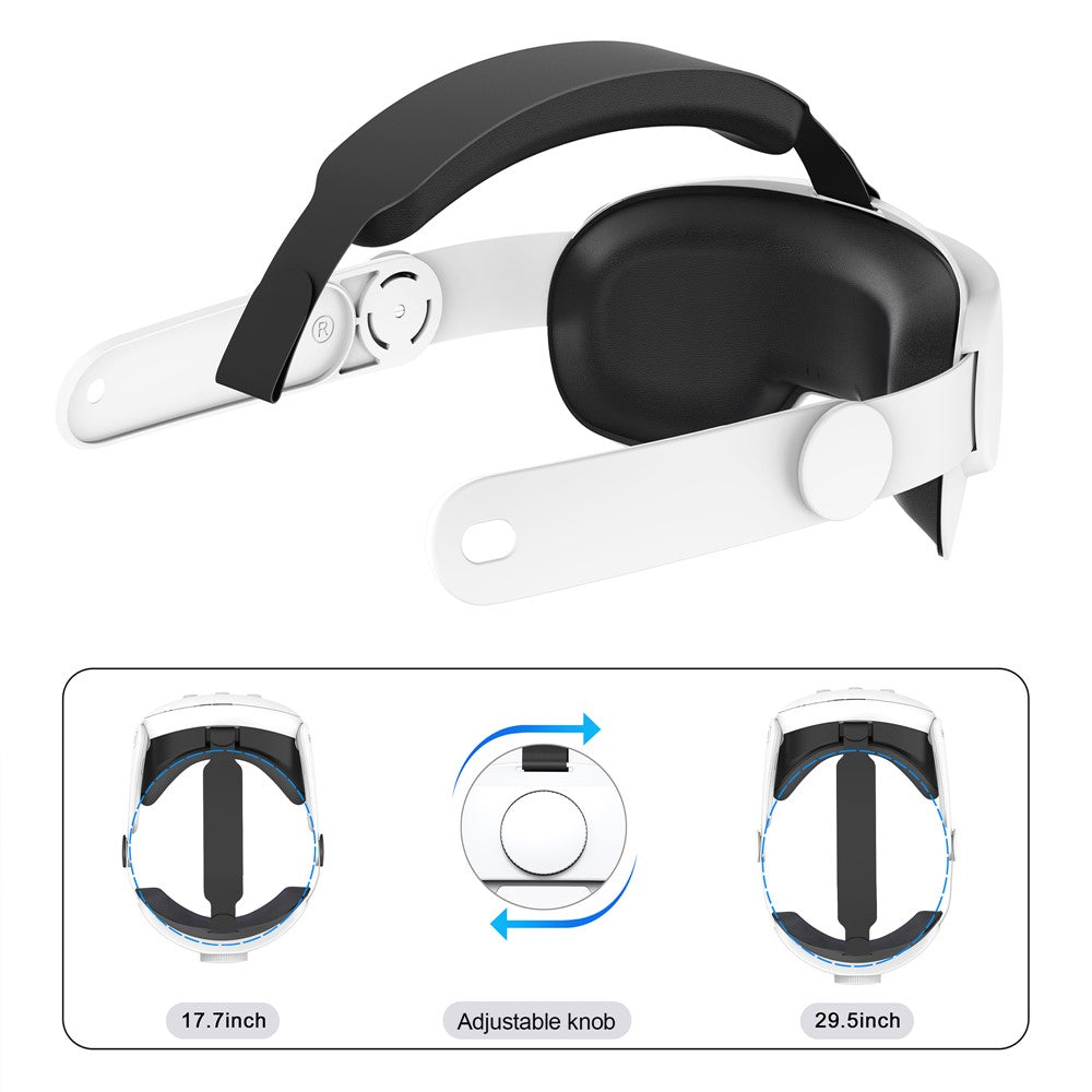 DEVASO Adjustable Head Strap for Meta Quest 3 Reduce Head Pressure Strap Replacement Metanexus XR