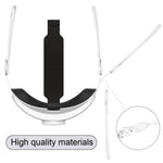 DEVASO Adjustable Head Strap for Meta Quest 3 Reduce Head Pressure Strap Replacement Metanexus XR