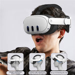 DEVASO Adjustable Head Strap for Meta Quest 3 Reduce Head Pressure Strap Replacement Metanexus XR