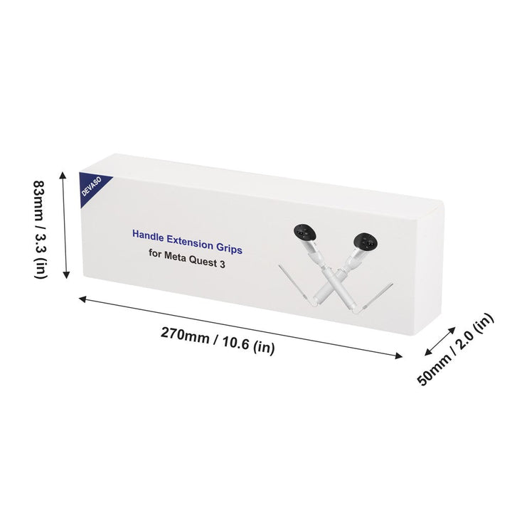 DEVASO Handle Extension Grip for Meta Quest 3 VR Headset Golf Game Handle Accessories Metanexus XR