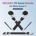 DEVASO Handle Extension Grip for Meta Quest 3 VR Headset Golf Game Handle Accessories Metanexus XR