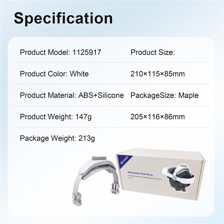 DEVASO Adjustable Head Strap for Meta Quest Pro / Quest 2 Elite Strap / Quest 3 Elite Strap / PICO 4 / PICO 4 Pro Accessories Metanexus XR