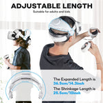 DEVASO Adjustable Head Strap for Meta Quest Pro / Quest 2 Elite Strap / Quest 3 Elite Strap / PICO 4 / PICO 4 Pro Accessories Metanexus XR