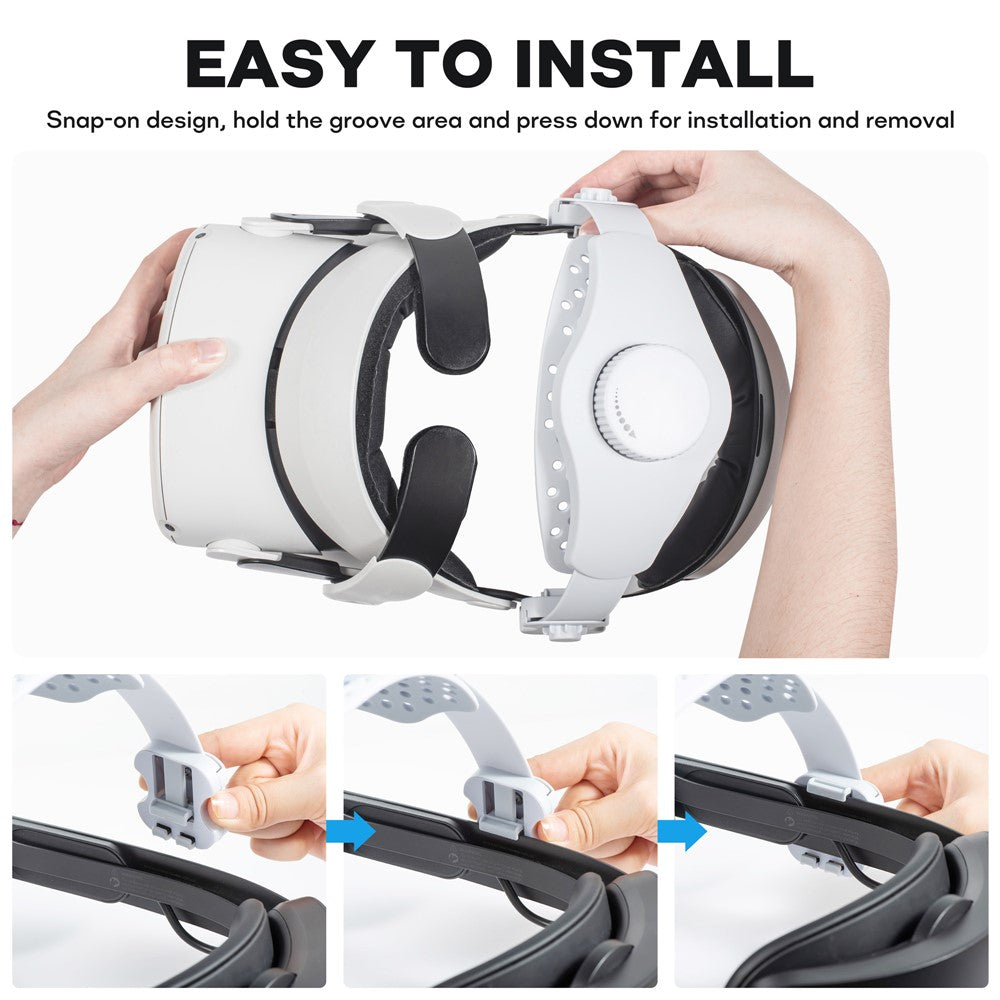 DEVASO Adjustable Head Strap for Meta Quest Pro / Quest 2 Elite Strap / Quest 3 Elite Strap / PICO 4 / PICO 4 Pro Accessories Metanexus XR