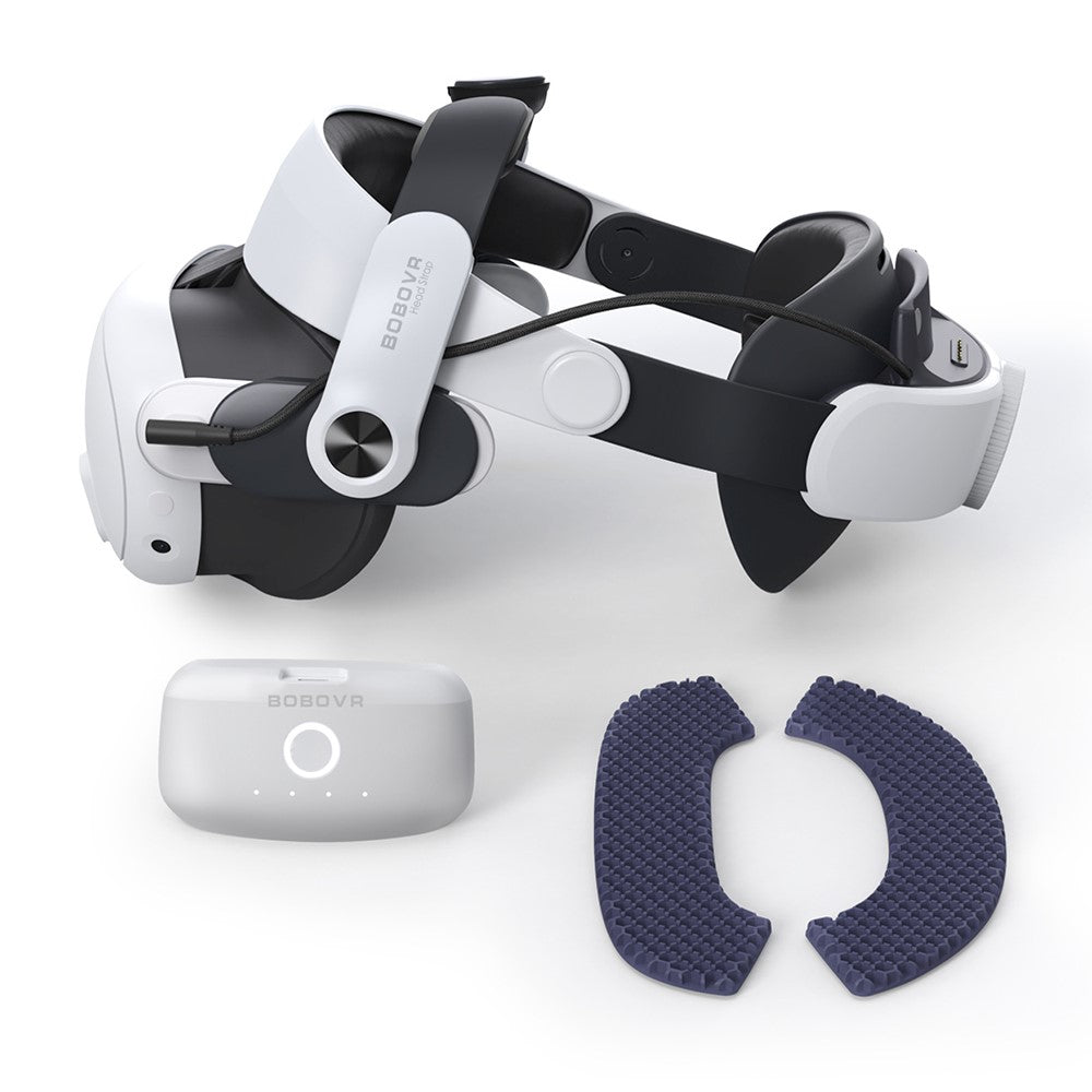 BOBOVR M3 Pro For Meta Quest 3S / 3 VR Headset Head Strap 5200mAh Battery Pack Headband Metanexus XR