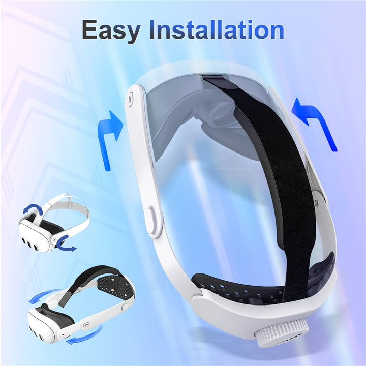 DEVASO Head Strap Compatible with Meta Quest 3 VR Headset Adjustable Strap Version 2.0, White Metanexus XR