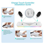JYS JYS-MQ001 For Meta Quest 3 VR Headset Controller Charge Dock Magnetic Charging Base Metanexus XR