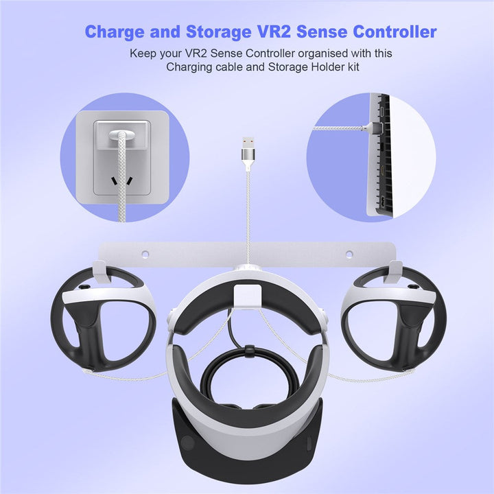PlayStation VR2 wall mount with charging station Metanexus XR