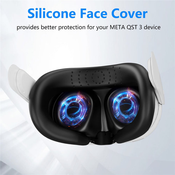 JYS JYS-MQ015 For Meta Quest 3 VR Headset Silicone Eye Mask Anti-sweat Protective Cover Metanexus XR