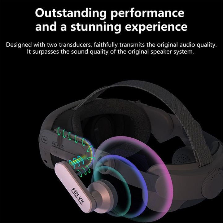FIIT VR T300 Plus Headband+Front Cover+ Earmuffs for Meta Quest 3 VR Headset Accessories Metanexus XR