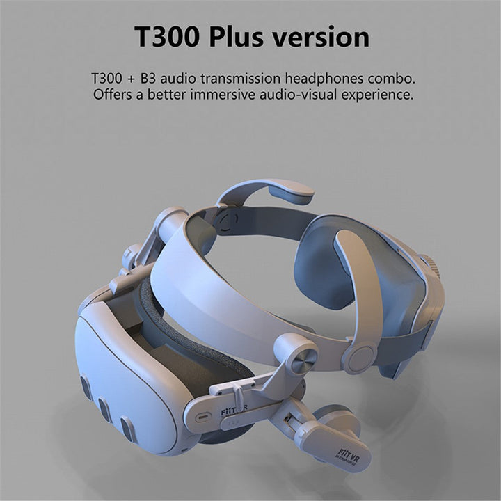 FIIT VR T300 Plus Headband+Front Cover+ Earmuffs for Meta Quest 3 VR Headset Accessories Metanexus XR