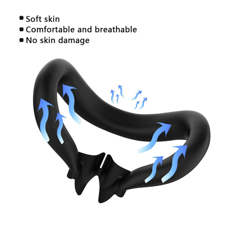 For Meta Quest 3 VR Headset Silicone Face Mask + Lens Protective Cover + 2 Rocker Cap Metanexus XR