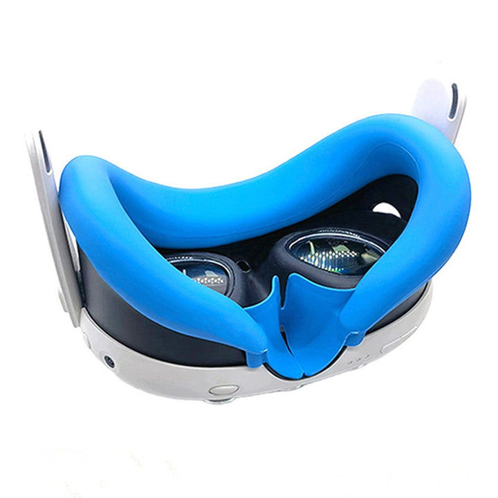 For Meta Quest 3 VR Headset Silicone Face Mask + Lens Protective Cover + 2 Rocker Cap Metanexus XR
