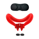 For Meta Quest 3 VR Headset Silicone Face Mask + Lens Protective Cover + 2 Rocker Cap Metanexus XR
