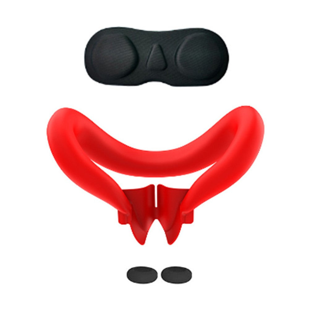 For Meta Quest 3 VR Headset Silicone Face Mask + Lens Protective Cover + 2 Rocker Cap Metanexus XR