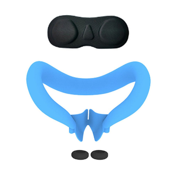 For Meta Quest 3 VR Headset Silicone Face Mask + Lens Protective Cover + 2 Rocker Cap Metanexus XR