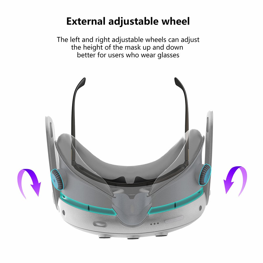 FIIT VR X3 Air Circulation Face Cushion Pad Compatible with Meta Quest 3 Leather Foam Pad Replacement Metanexus XR