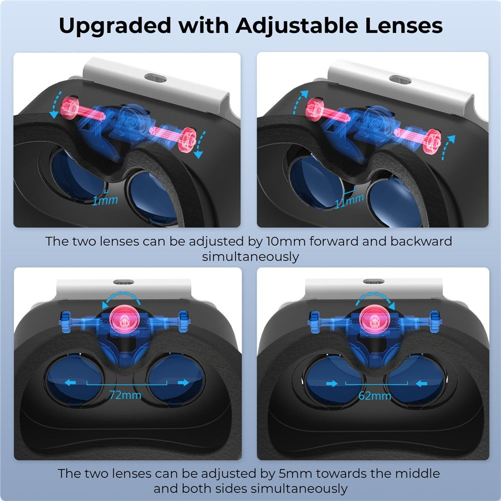 DEVASO For Nintendo Switch VR Headset with Adjustable Head Strap, Version 3.0 Metanexus XR