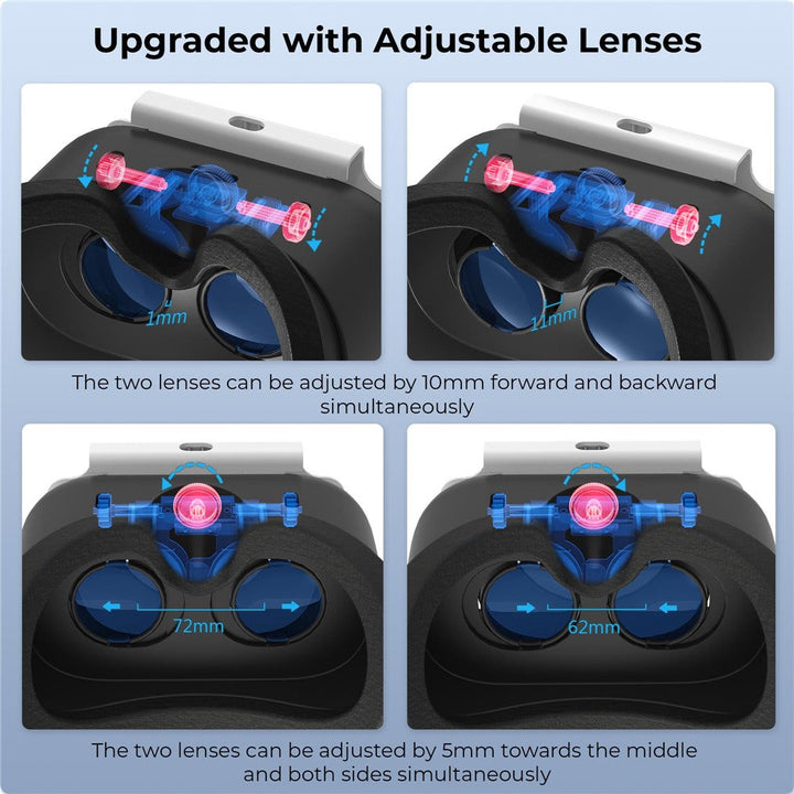 DEVASO For Nintendo Switch VR Headset with Adjustable Head Strap, Version 3.0 Metanexus XR