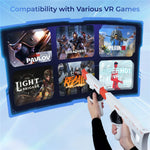 DEVASO For Meta Quest 3 VR Magnetic Suction Gunstock Game Controller Holder Metanexus XR
