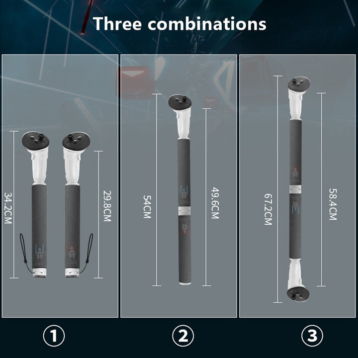 HIBLOKS Gamepad Stick for Oculus Quest 3 Handles Extension Controller Grips ABS+Sponge VR Controller Metanexus XR