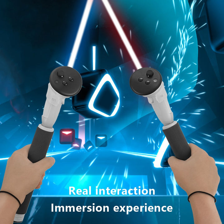 HIBLOKS Gamepad Stick for Oculus Quest 3 Handles Extension Controller Grips ABS+Sponge VR Controller Metanexus XR