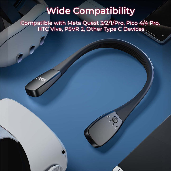 STARTRC GAMES Neck Power Bank for Meta / Pico / HTC VR Headsets Fast Charger 10000mAh Battery Pack Metanexus XR