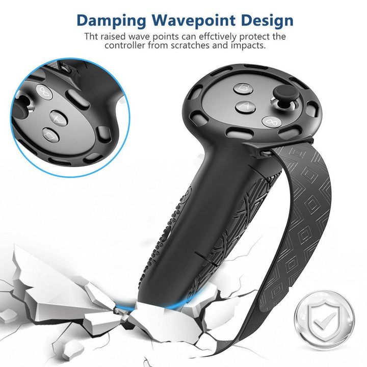 1 Pair For Meta Quest 3 / 3S Controller Grips Cover Silicone Extended Handle Accessories Metanexus XR