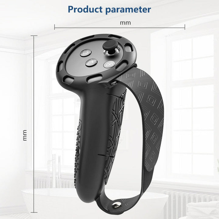 1 Pair For Meta Quest 3 / 3S Controller Grips Cover Silicone Extended Handle Accessories Metanexus XR