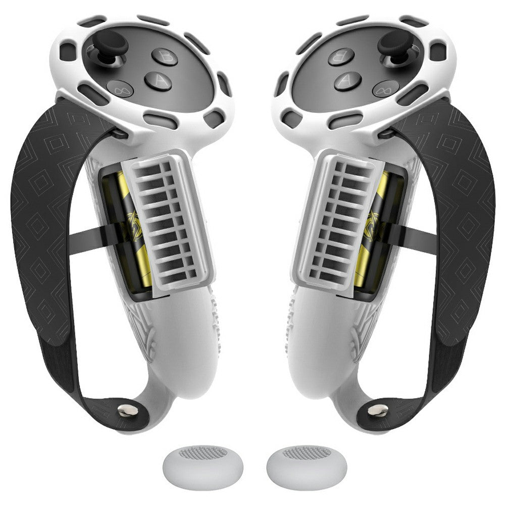 1 Pair For Meta Quest 3 / 3S Controller Grips Cover Silicone Extended Handle Accessories Metanexus XR