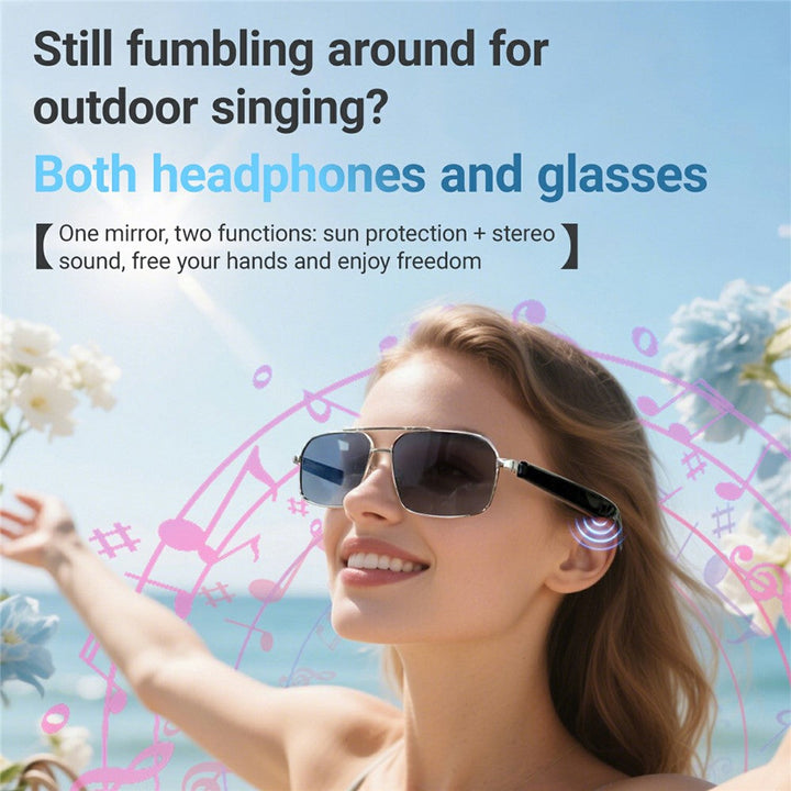GT-31 UV400 Protection Sunglasses HD Audio Bluetooth-compatible Music Call  AI Translation Smart Glasses Metanexus XR
