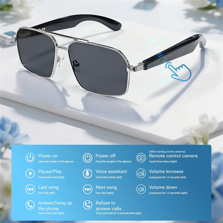 GT-31 UV400 Protection Sunglasses HD Audio Bluetooth-compatible Music Call  AI Translation Smart Glasses Metanexus XR