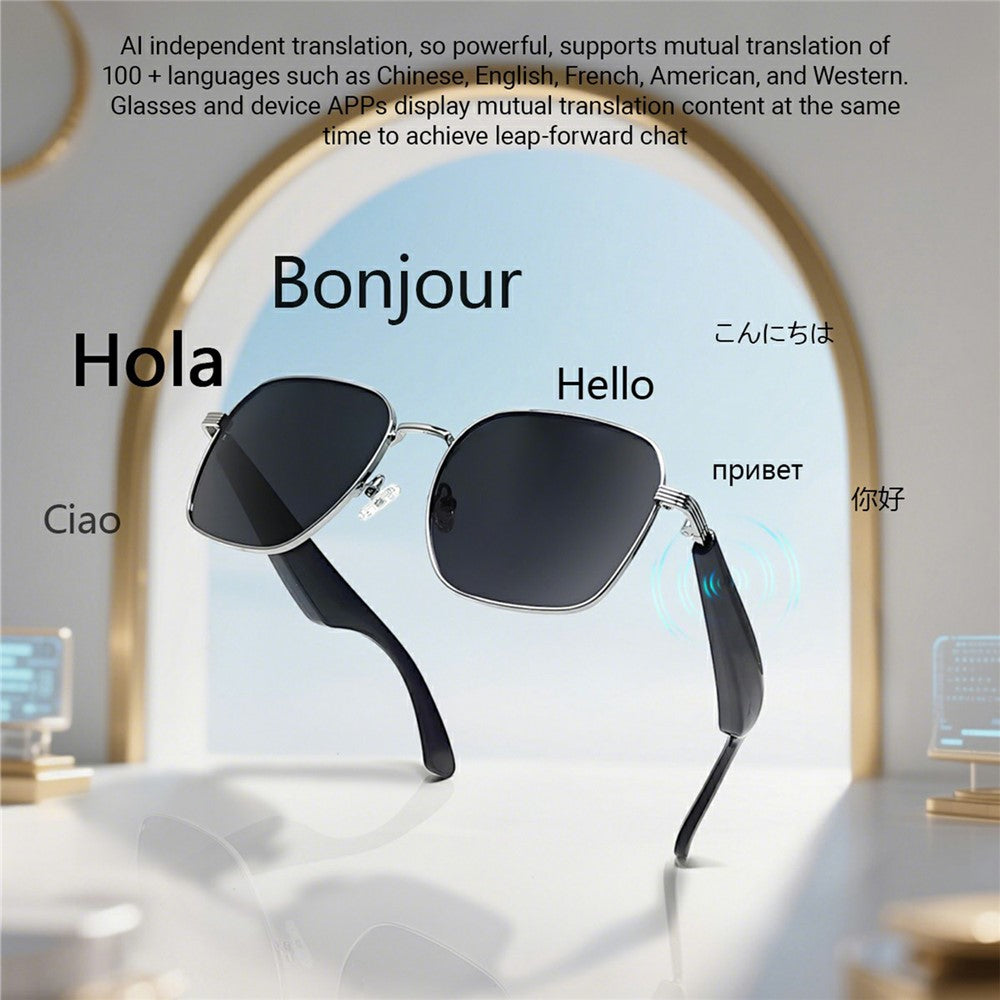 GY200 Bluetooth-compatible Music Call AI Translation Smart Glasses Outdoor Anti UV Sunglasses Metanexus XR