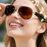 F18 AI Translation Bluetooth-compatible Earphone Glasses Wireless Headset UV Protection Smart Sunglasses Metanexus XR