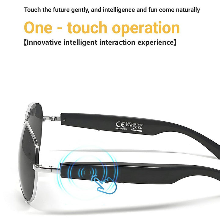 F18 AI Translation Bluetooth-compatible Earphone Glasses Wireless Headset UV Protection Smart Sunglasses Metanexus XR